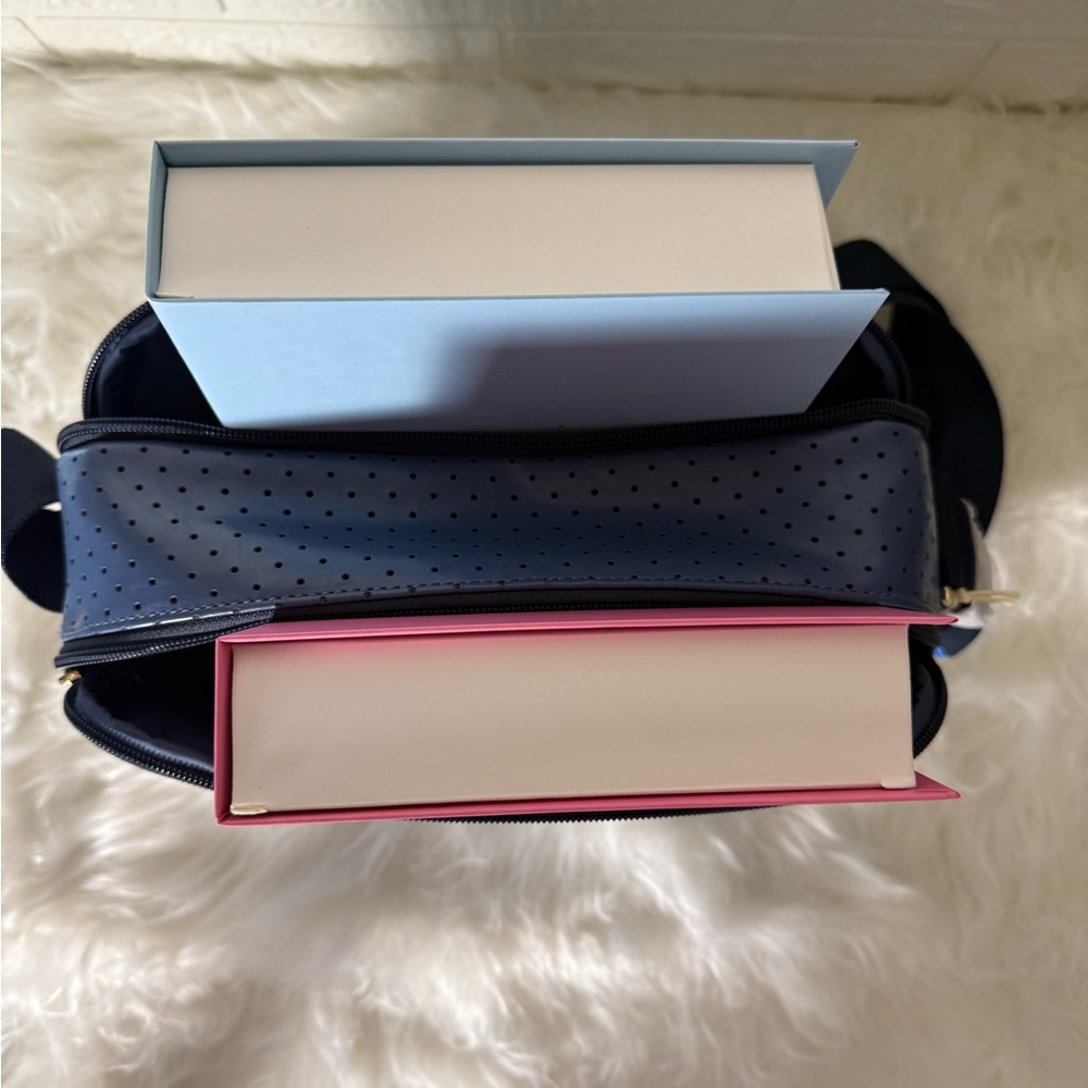 Adidas Blue Crossbody Bag with White Accents - Picture 3 of 3